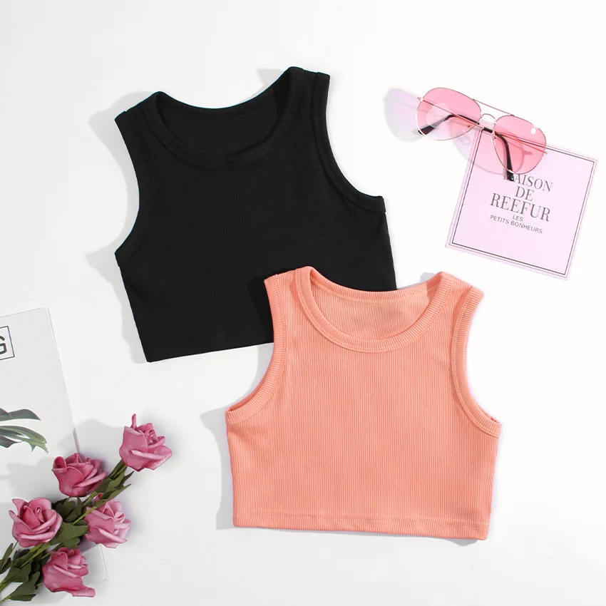 Summer Clothing Baby Girl - Sommer Mädchen Unterwäsche Ärmellose Shirts für